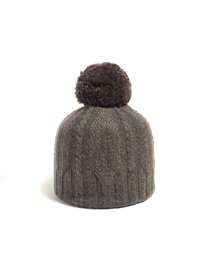 Brume Angna Mountain Hat in taupe with pompom