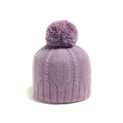 Brume Angna Mountain Hat in lilac with pompom