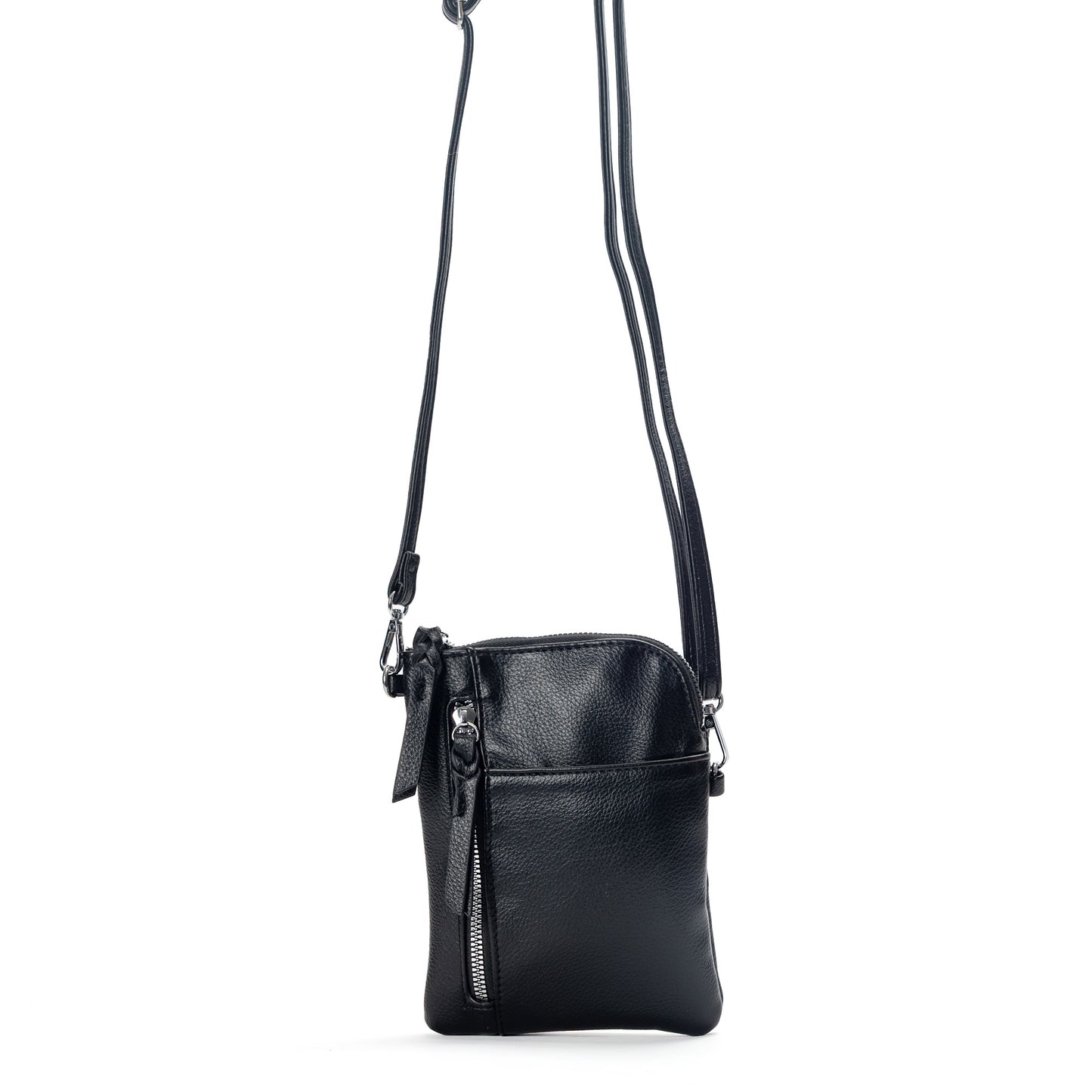 The Miss Caprice Small Crossbody features a front zipper pocket and adjustable strap—ideal for daily essentials.