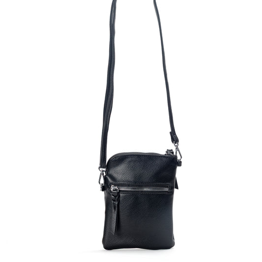 Product Image – Miss Caprice Small Crossbody—your go-to bag for essentials, featuring leather and a front zipper pocket.