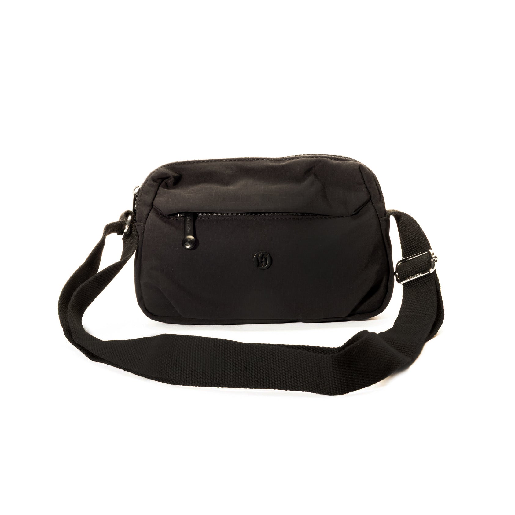 The Miss Caprice Nylon Crossbody is a lightweight bag with a front zip pocket and adjustable strap for everyday use.