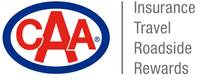 “Logo - Shop with CAA – Insurance, travel, roadside, rewards