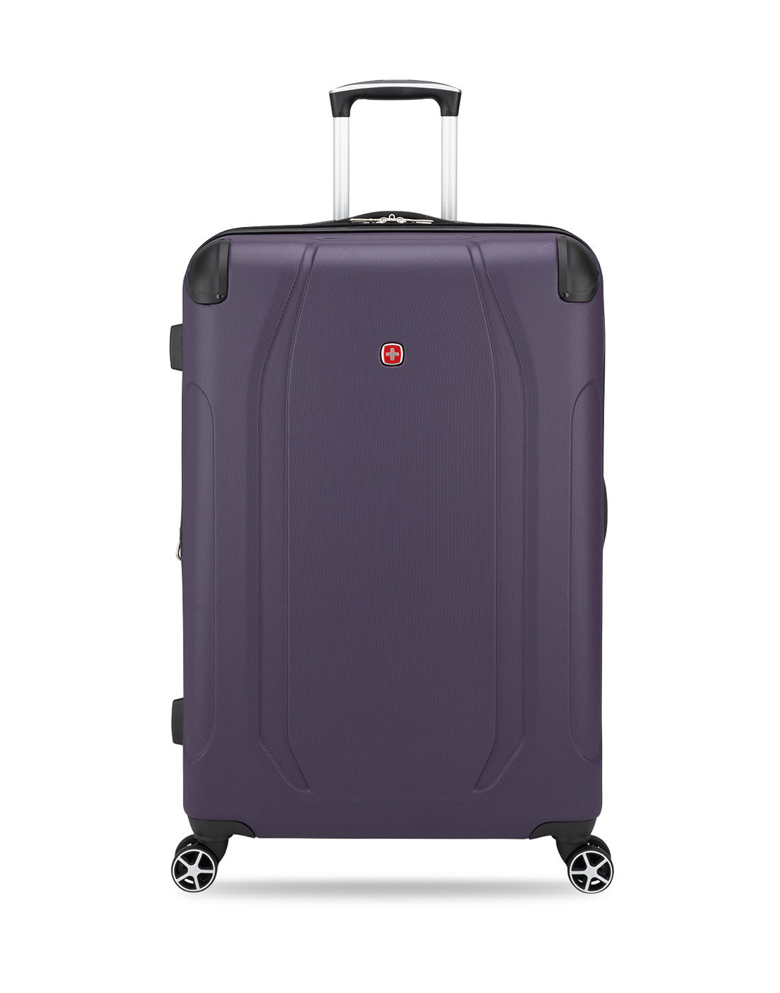 Swiss Gear Central Lite 28" Hardside Expandable Spinner in plum, front view