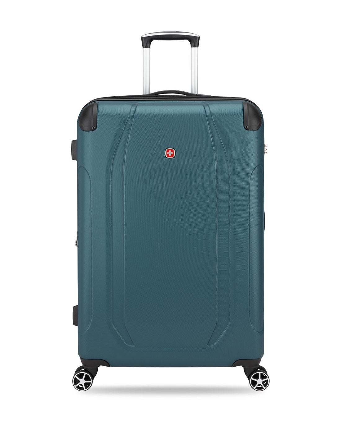 Swiss Gear Central Lite 28" Hardside Expandable Spinner in teal, front view