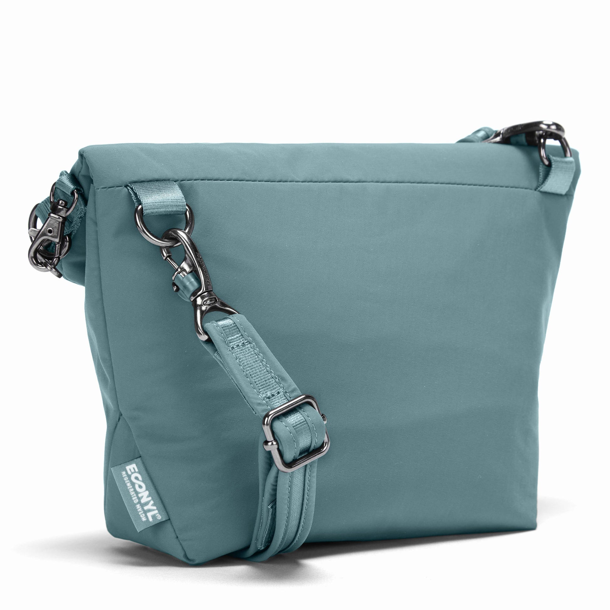 Pacsafe® CX Anti-Theft Convertible Crossbody, fresh mint, folded down, back view