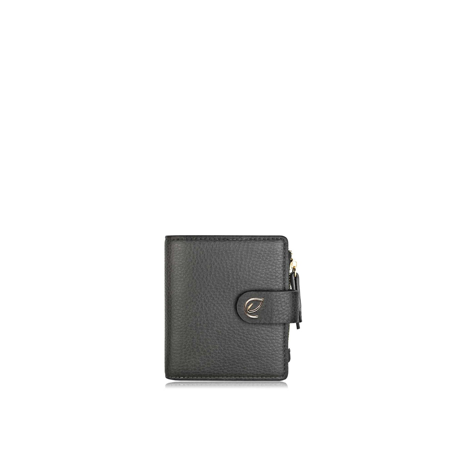 Espe Cora Small Wallet, grey, front view