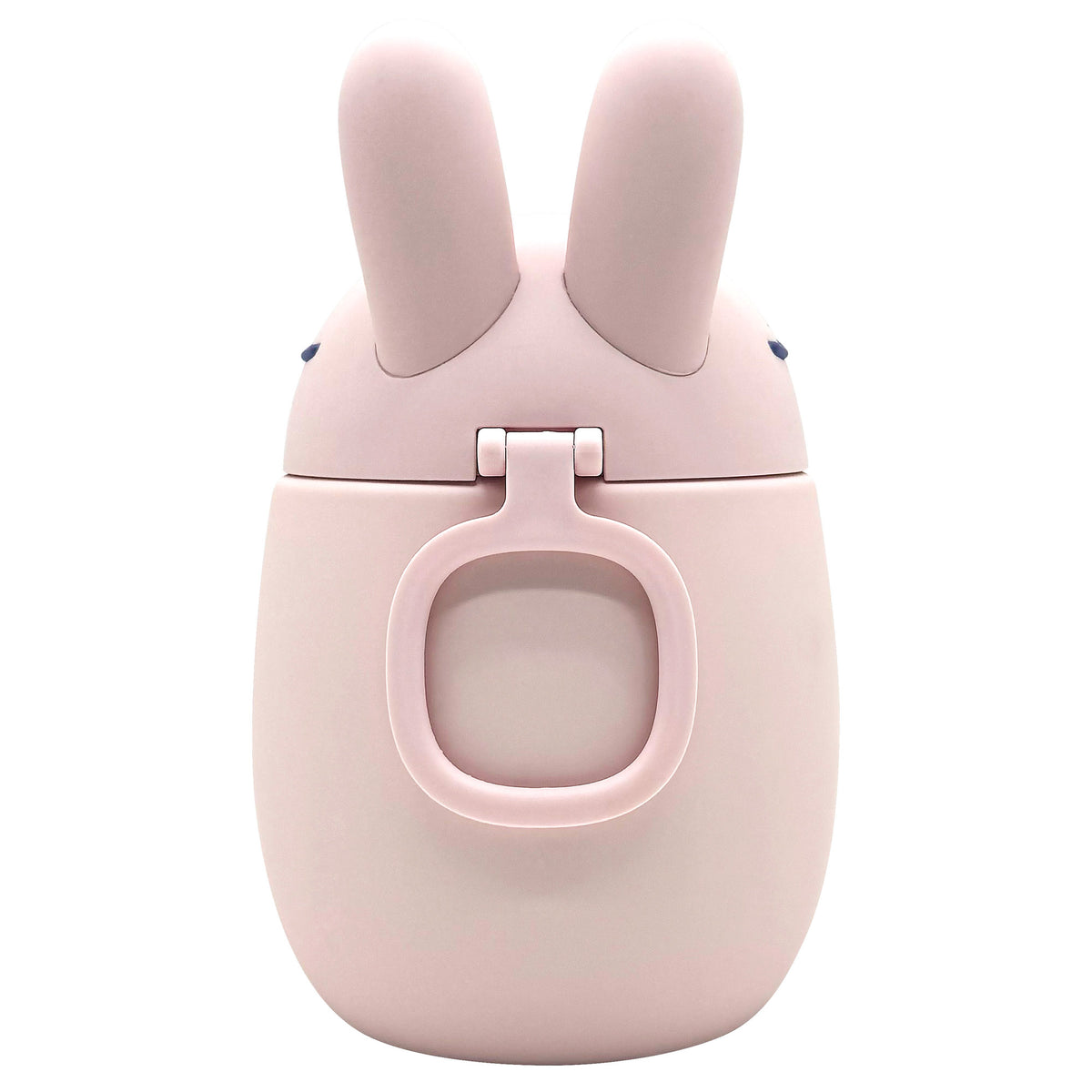 Asobu Bestie Foodie Jar in light pink, shaped like a rabbit with a rounded carrying handle.