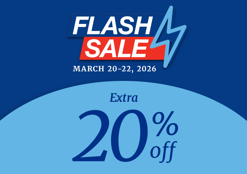 Flash Sale gif. Extra 20% off Sitewide.