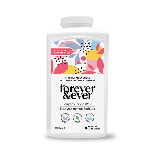Product Image – Forever & Ever Original Powder - 1 kg, eco-friendly, pure citric base detergent for 40 loads.