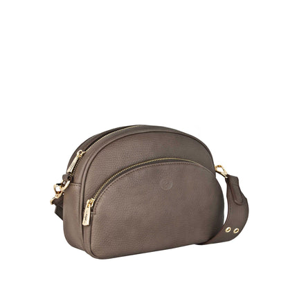 Espe Maddison Crossbody, grey, front angled view