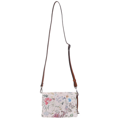 The Seven Days Benji RFID Crossbody offers hands-free convenience with a brown adjustable strap.