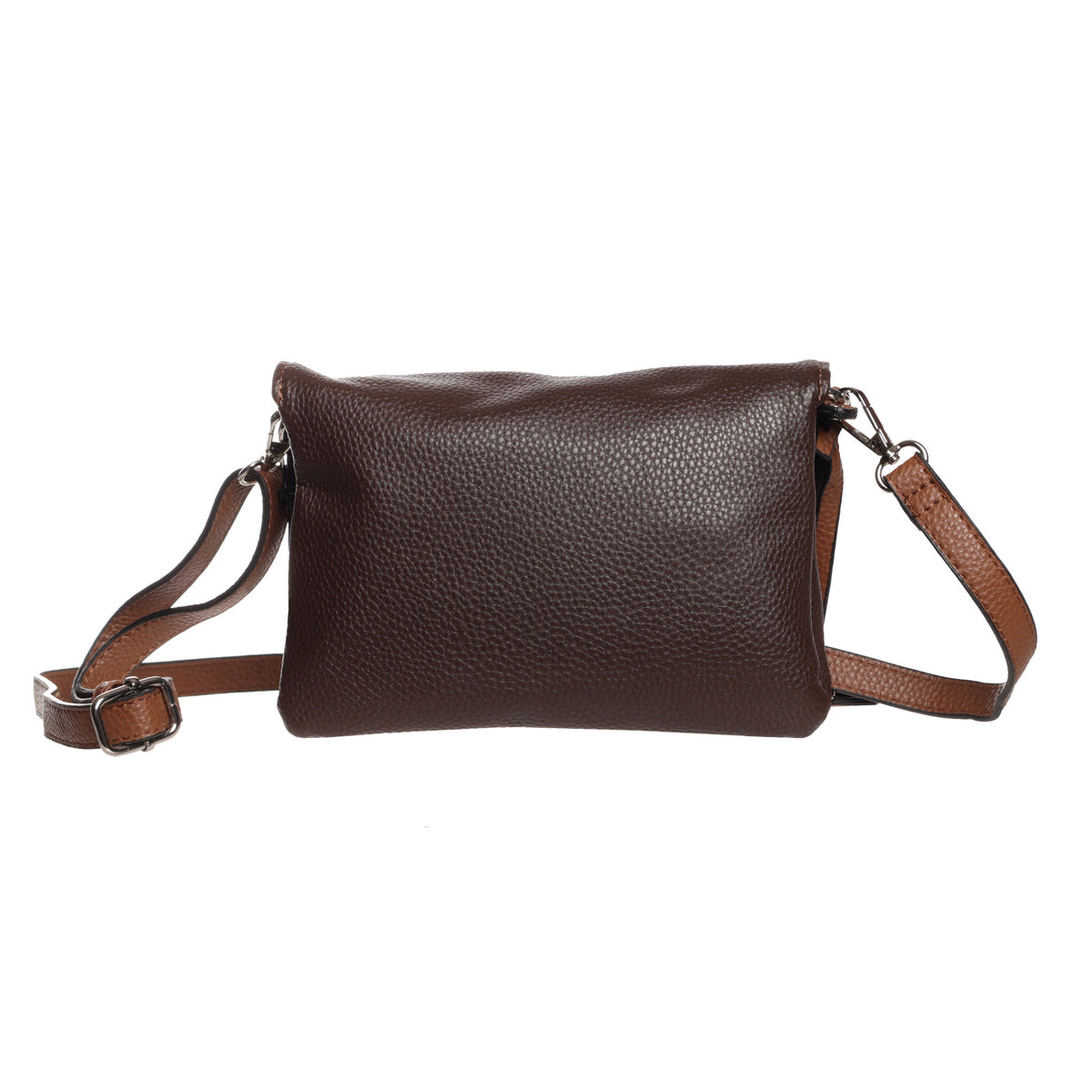 Seven Days Ivory Poplar Vegan Leather Crossbody with adjustable strap, shown on a white background.