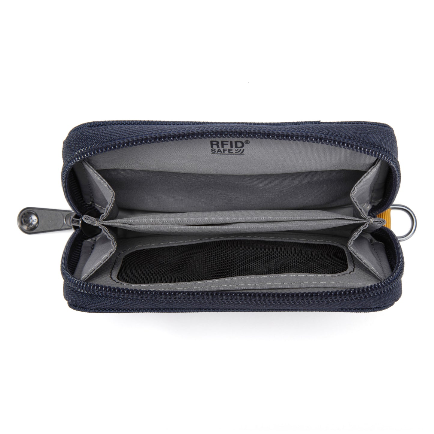 Pacsafe® RFIDsafe™ card wallet, coastal blue, inside view