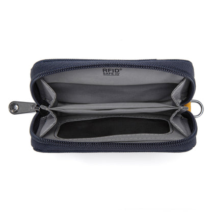 Pacsafe® RFIDsafe™ card wallet, coastal blue, inside view