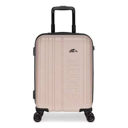 Roots Identity 19" Hardside Spinner Carry-on, light taupe, front view