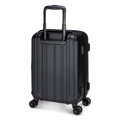 Roots Identity 19" Hardside Spinner Carry-on, black, back angled view