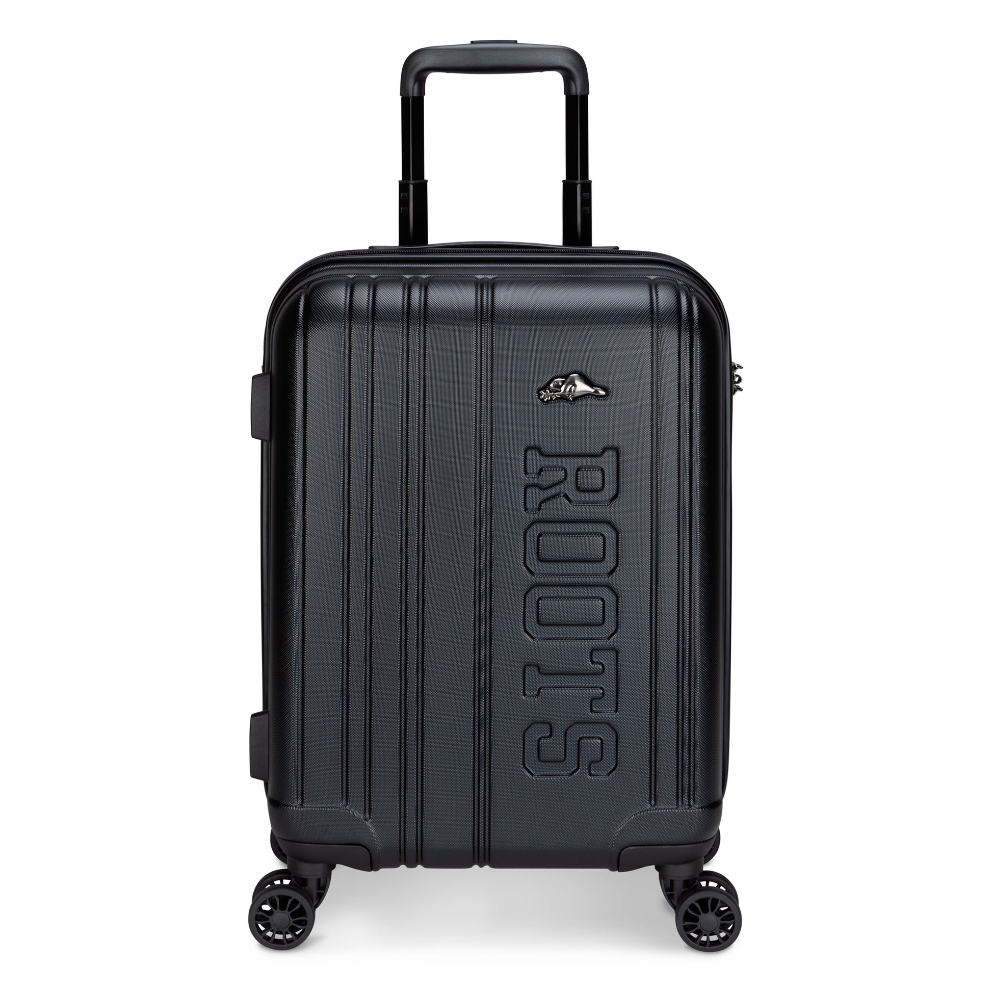 Roots Identity 19" Hardside Spinner Carry-on, black, front view