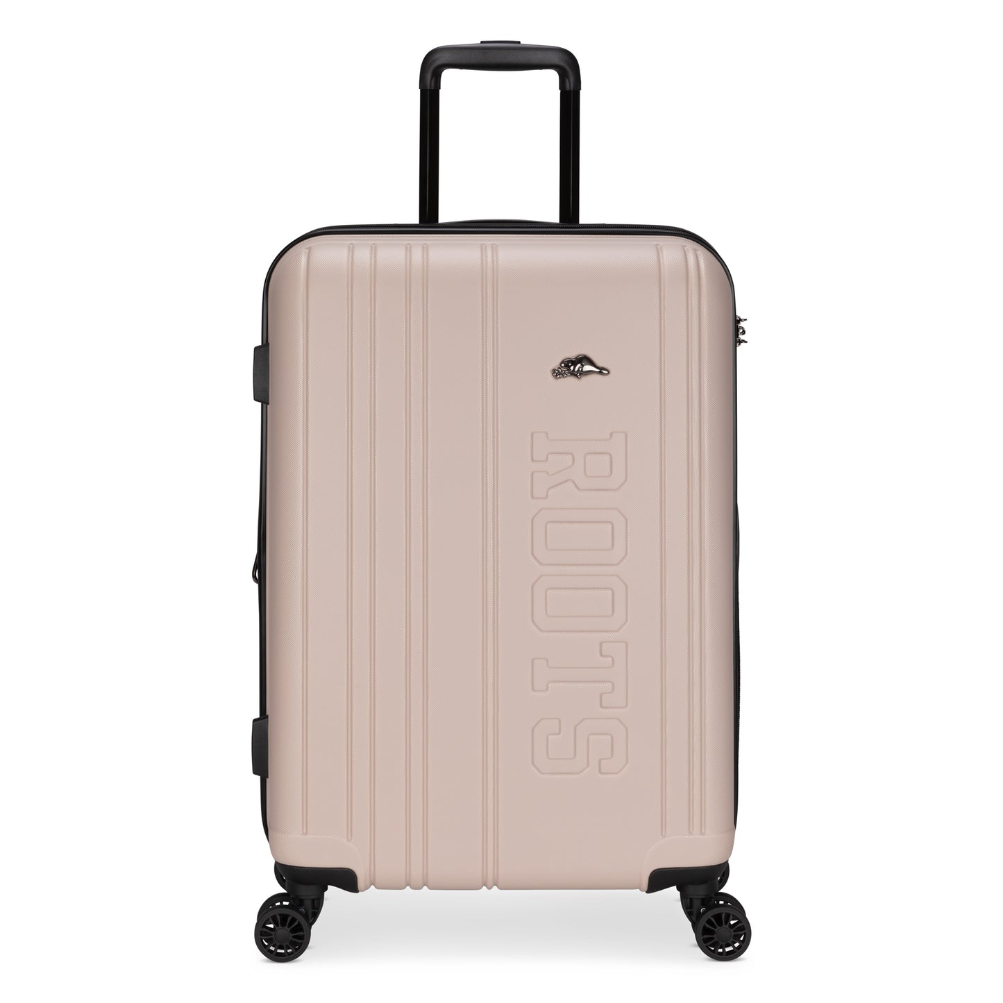 Roots Identity 24" Expandable Hardside Spinner, light taupe, front view