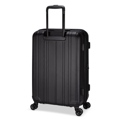 Roots Identity 24" Expandable Hardside Spinner, black, back angled view