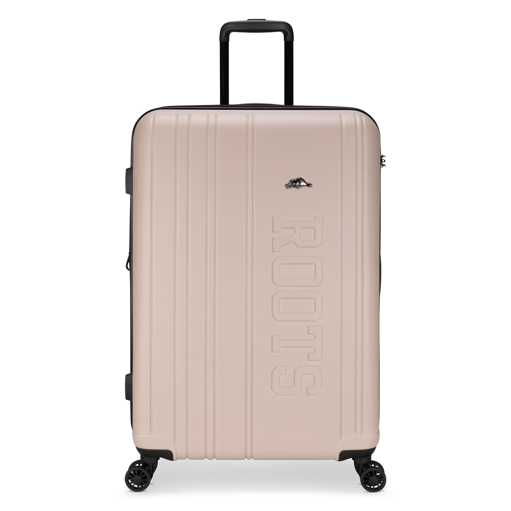 Roots Identity 28" Expandable Hardside Spinner, light taupe, front view