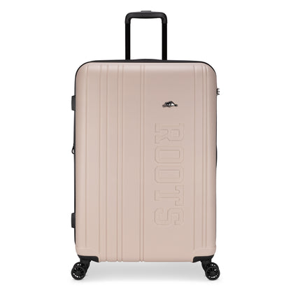 Roots Identity 28" Expandable Hardside Spinner, light taupe, front view