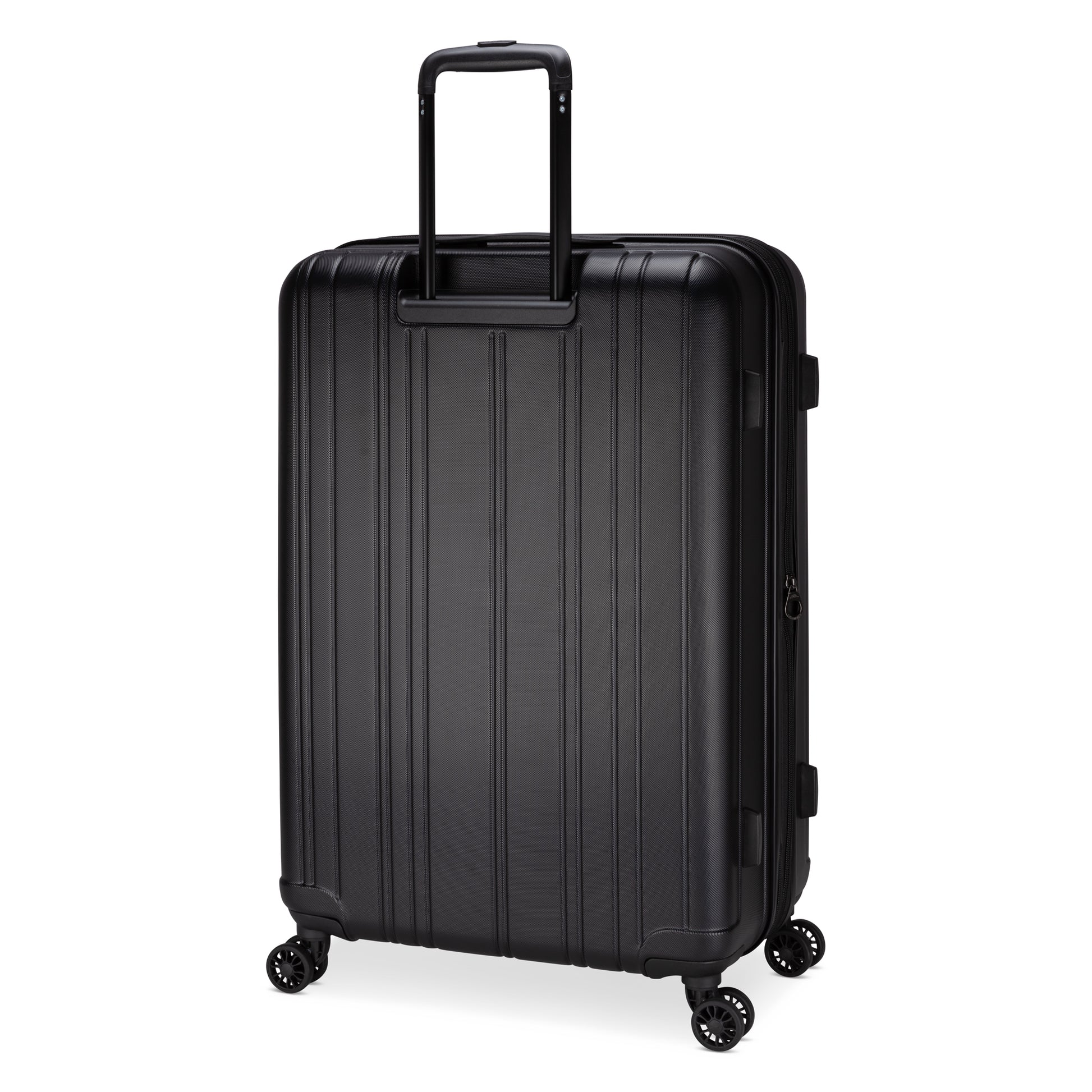 Roots Identity 28" Expandable Hardside Spinner, black, back angled view