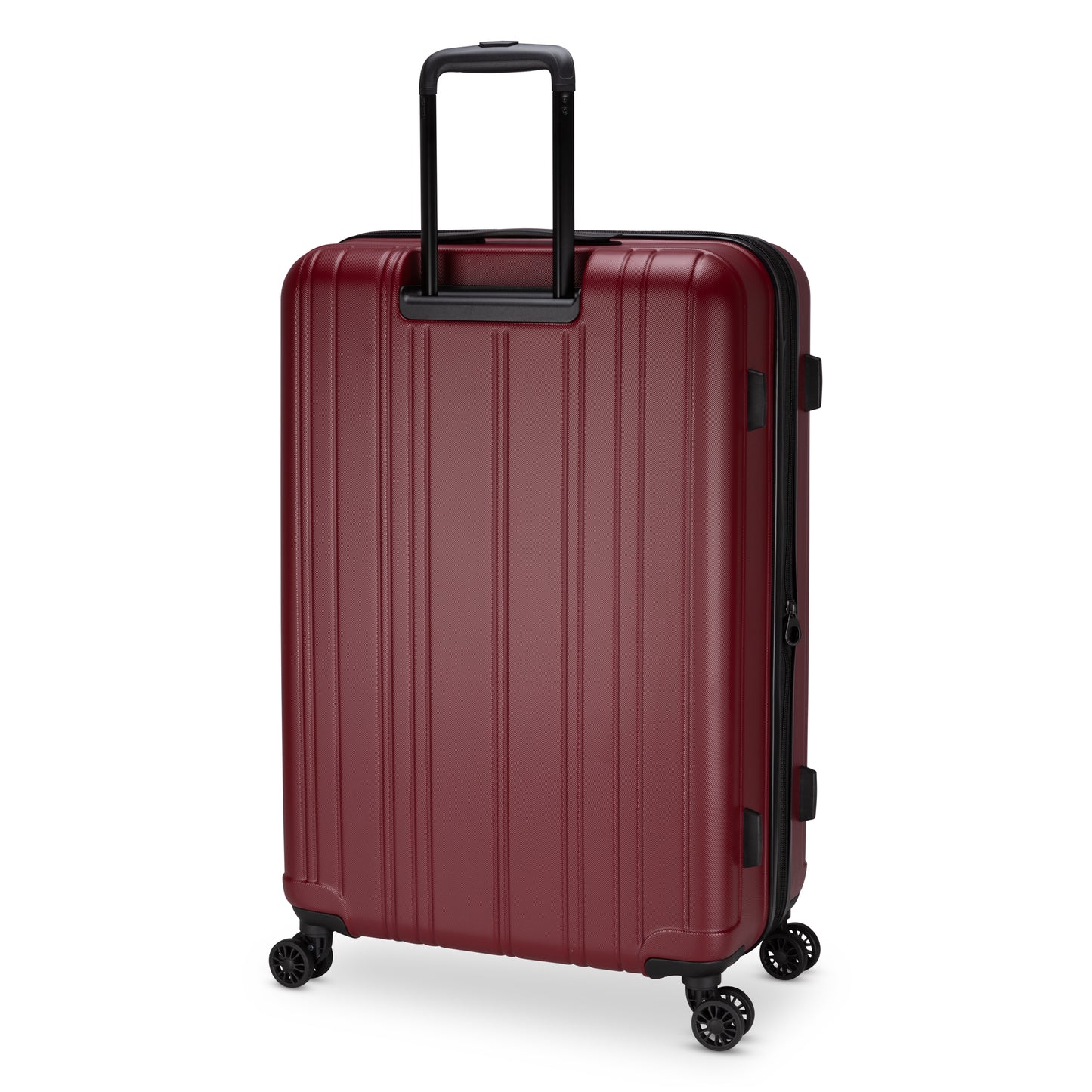 Roots Identity 28" Expandable Hardside Spinner, merlot red, back angled view