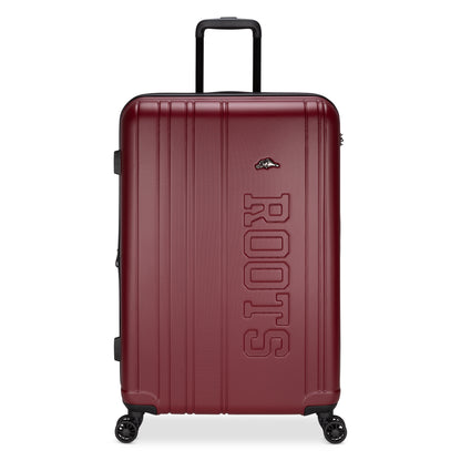 Roots Identity 28" Expandable Hardside Spinner, merlot red, front view