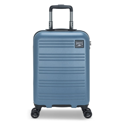 Roots Chalet Hardside Spinner Carry-on, blue, front view