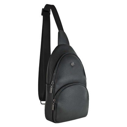 Espe Raine Sling Bag, black, front angled view