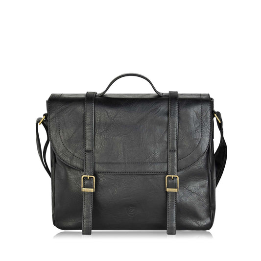 Product Image – Espe River Messenger, black, front view