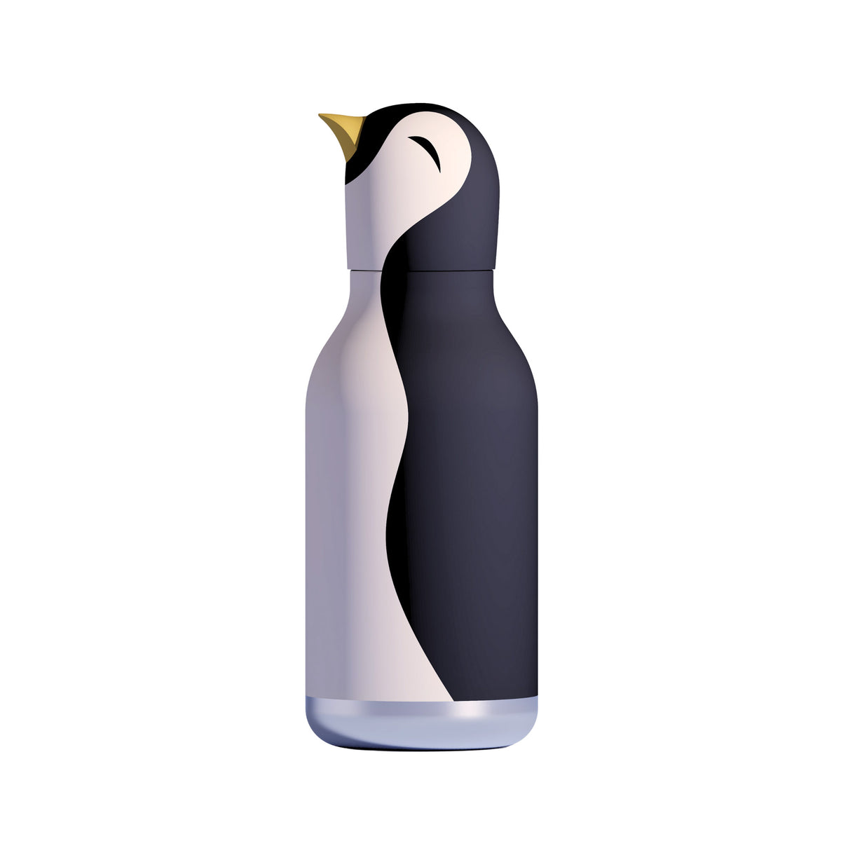 Asobu Bestie Bottle, a vacuum insulated water bottle shaped like a penguin.