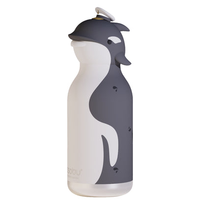 Asobu Bestie Bottle vacuum-insulated water bottle shaped like an orca wearing a small white sailor hat.