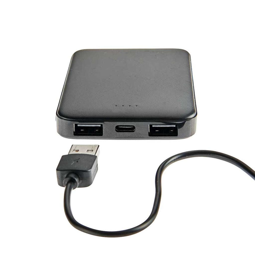 The High Road Power Bank by High Road offers two USB ports and one USB-C port for convenient charging anywhere.