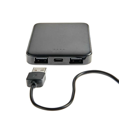 The High Road Power Bank by High Road offers two USB ports and one USB-C port for convenient charging anywhere.