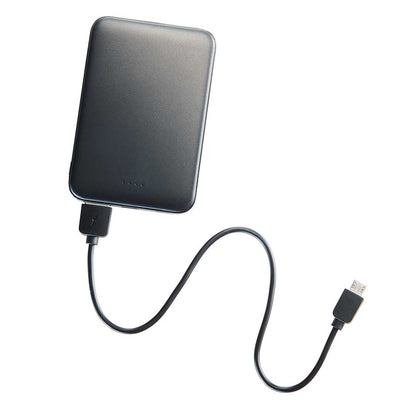 The High Road Power Bank connects to a micro USB cable, shown on a white background.
