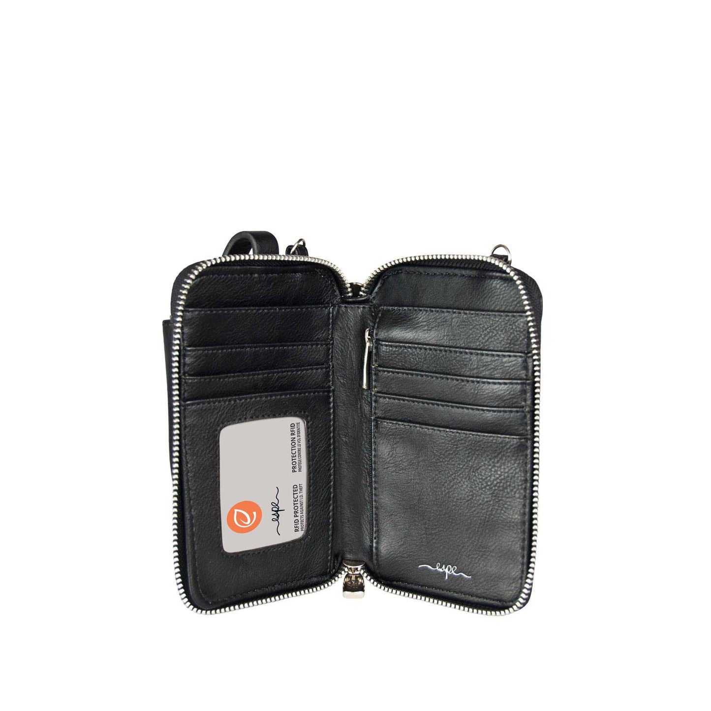 Espe Pastel Smartphone Pouch, black, open view