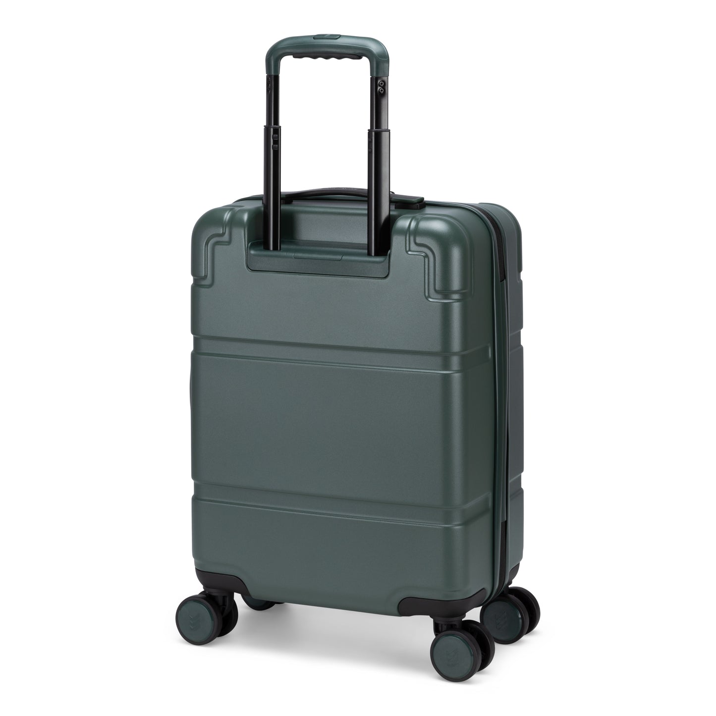 Travelite Itinerary Hardside Spinner Carry-on, dark green with TSA lock, 4 wheels & telescopic handle.