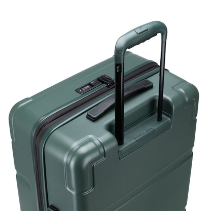 Travelite Itinerary Medium Expandable Hardside Spinner—secure, lightweight medium luggage with TSA lock and handle.