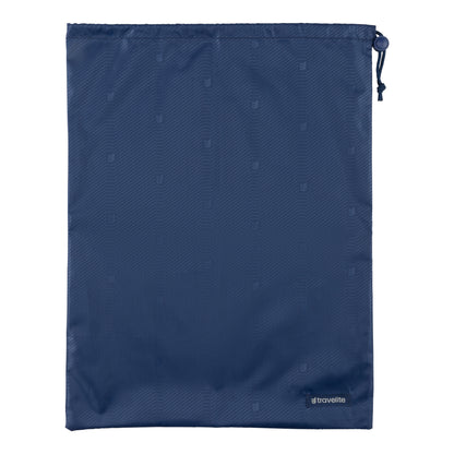 Included laundry bag in set sail blue colour, flat view