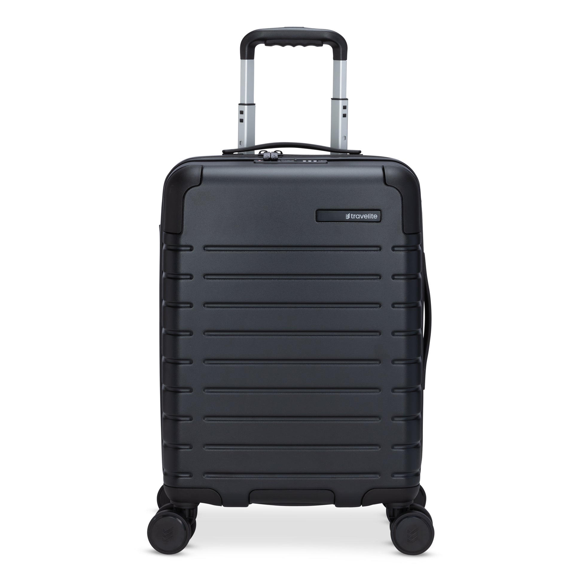 Travelite Epicure 19" Hardside Spinner Carry-on, black, front view