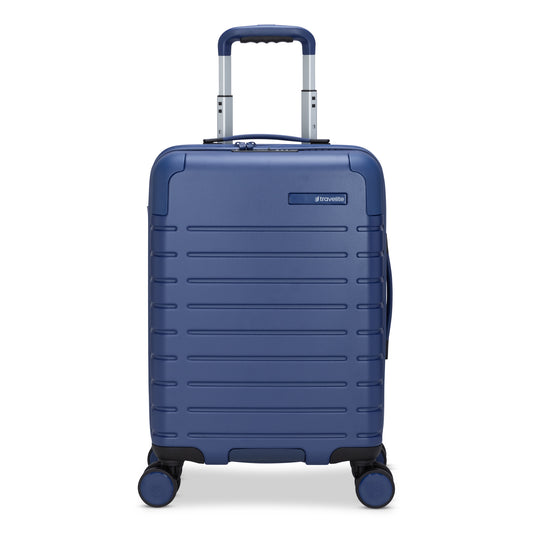 Product Image – Travelite Epicure 19" Hardside Spinner Carry-on, set sail blue colour, front view