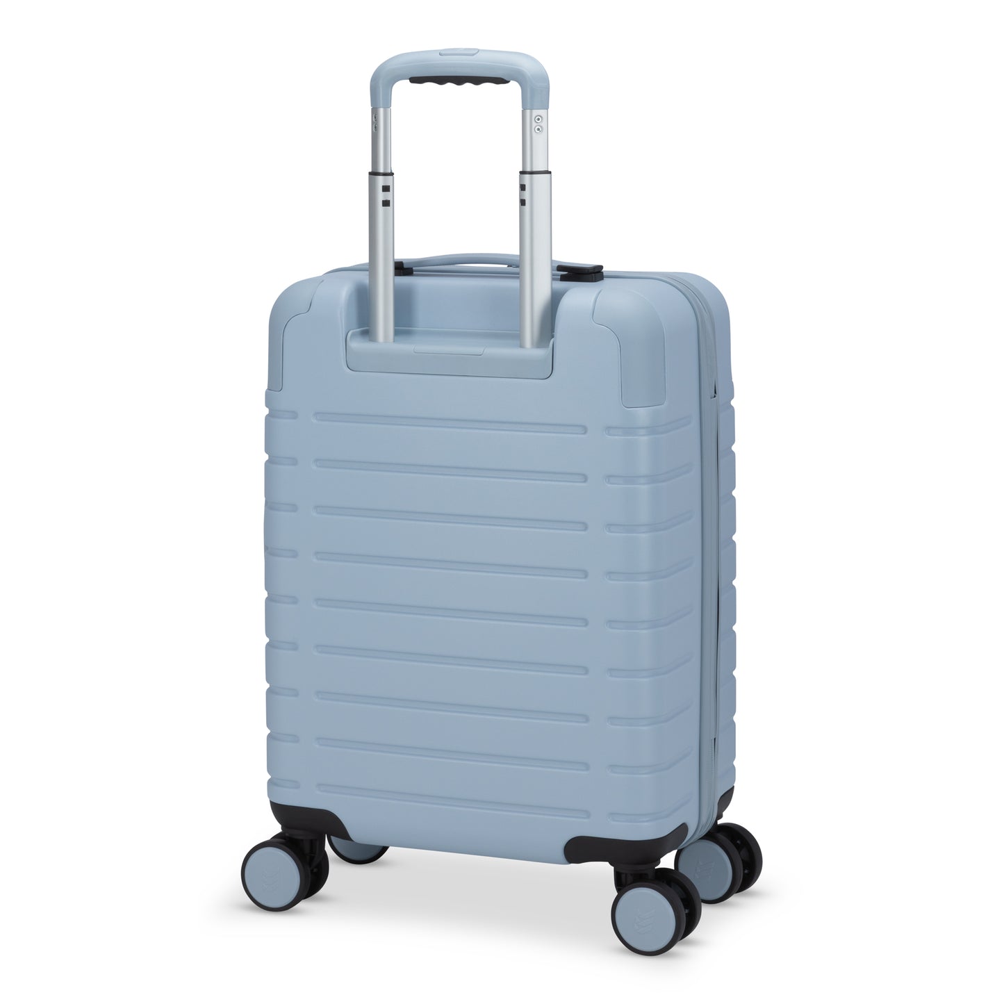 Travelite Epicure 19" Hardside Spinner Carry-on, Niagara Mist light blue colour, back angled view