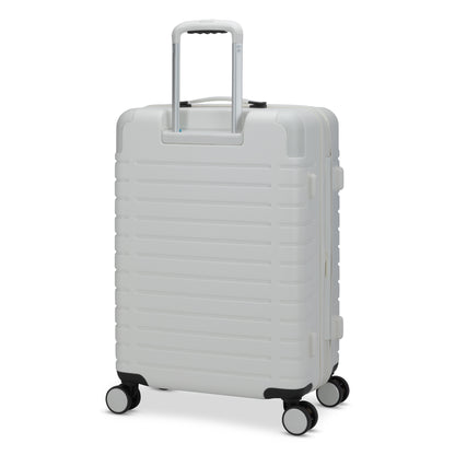 Travelite Epicure 24" Expandable Hardside Spinner, tofu white colour, back angled view