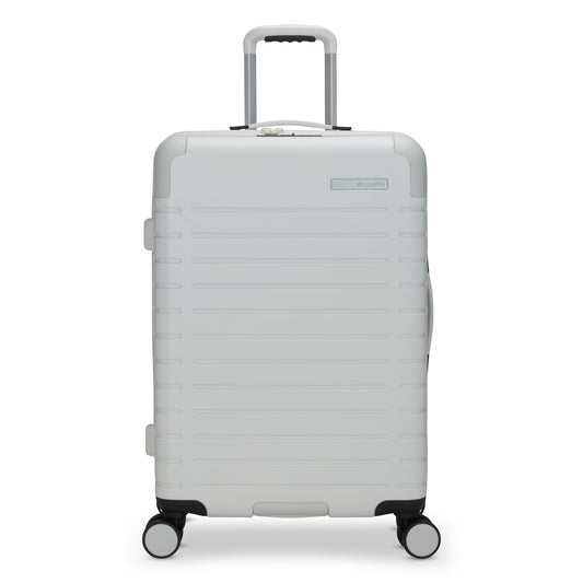 Product Image – Travelite Epicure 24" Expandable Hardside Spinner, tofu white colour, front view