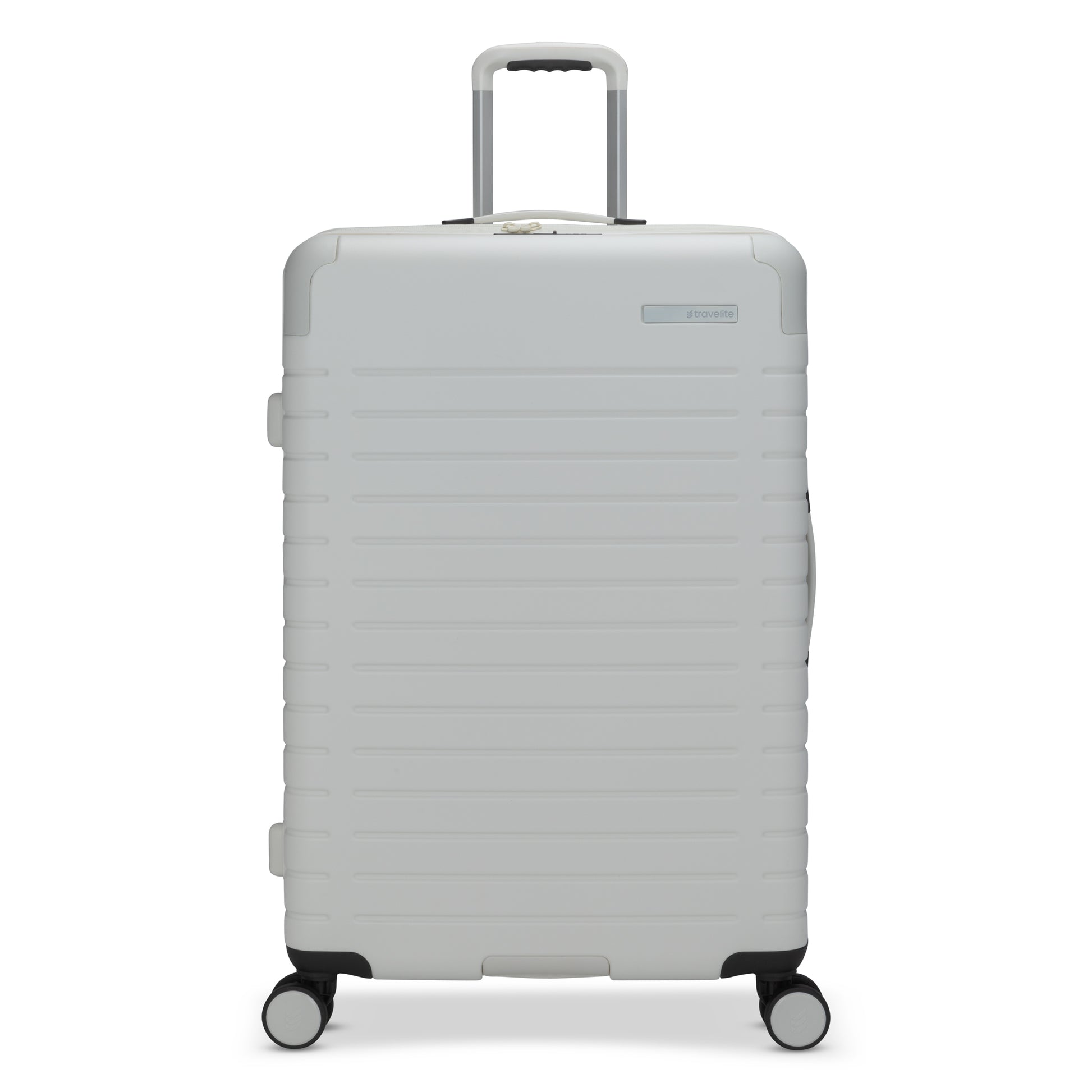 Travelite Epicure 28" Expandable Hardside Spinner, tofu white colour, front view