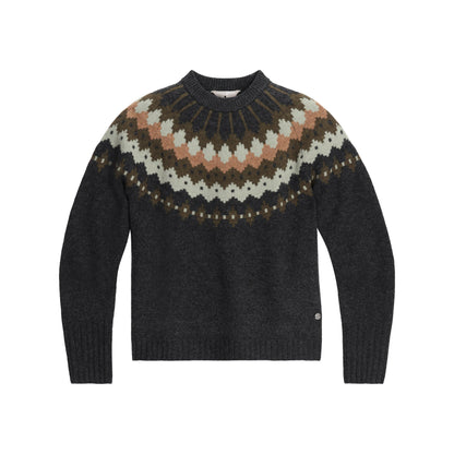 Royal Robbins Women’s Rockcraft Wool Crew features a multi-color yoke for warmth and natural thermoregulation.