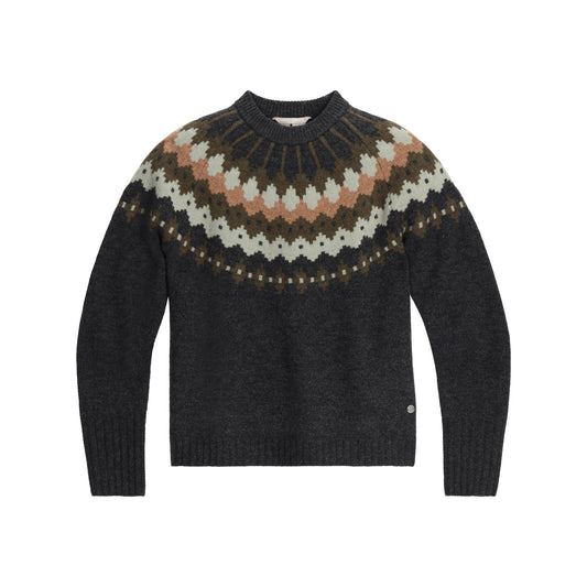 Product Image – Royal Robbins Women’s Rockcraft Wool Crew features a multi-color yoke for warmth and natural thermoregulation.