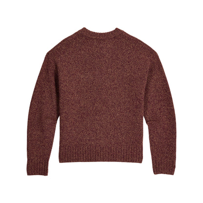 Royal Robbins Women’s Rockcraft Cardigan in maroon, long sleeves, crew neck, and breathable for comfort.