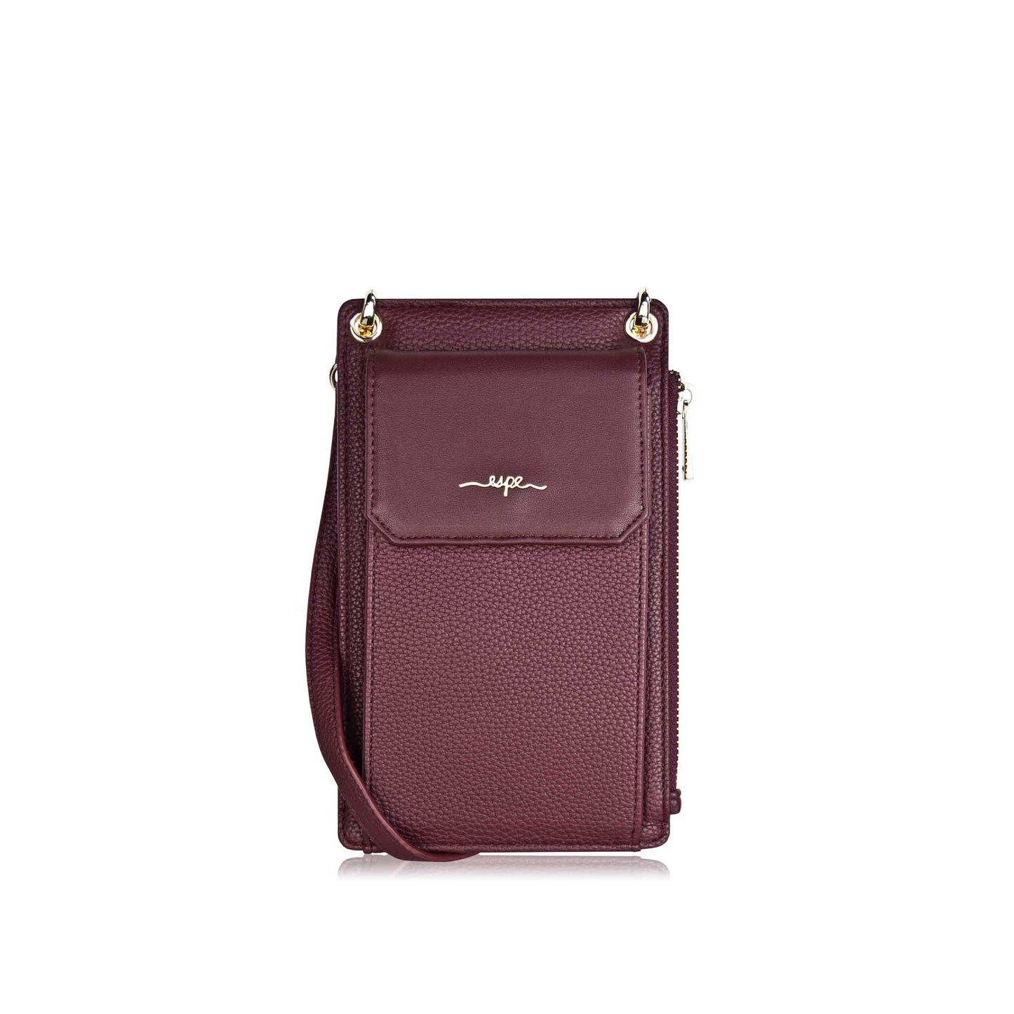 Espe Zinnie Mini Crossbody, wine, front view